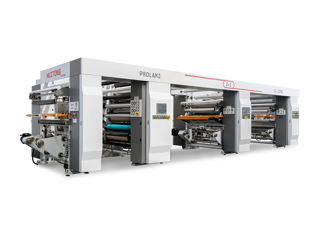 LE 2+1 Oplosmiddelvrije dubbelstation drielaags gelamineerde machine